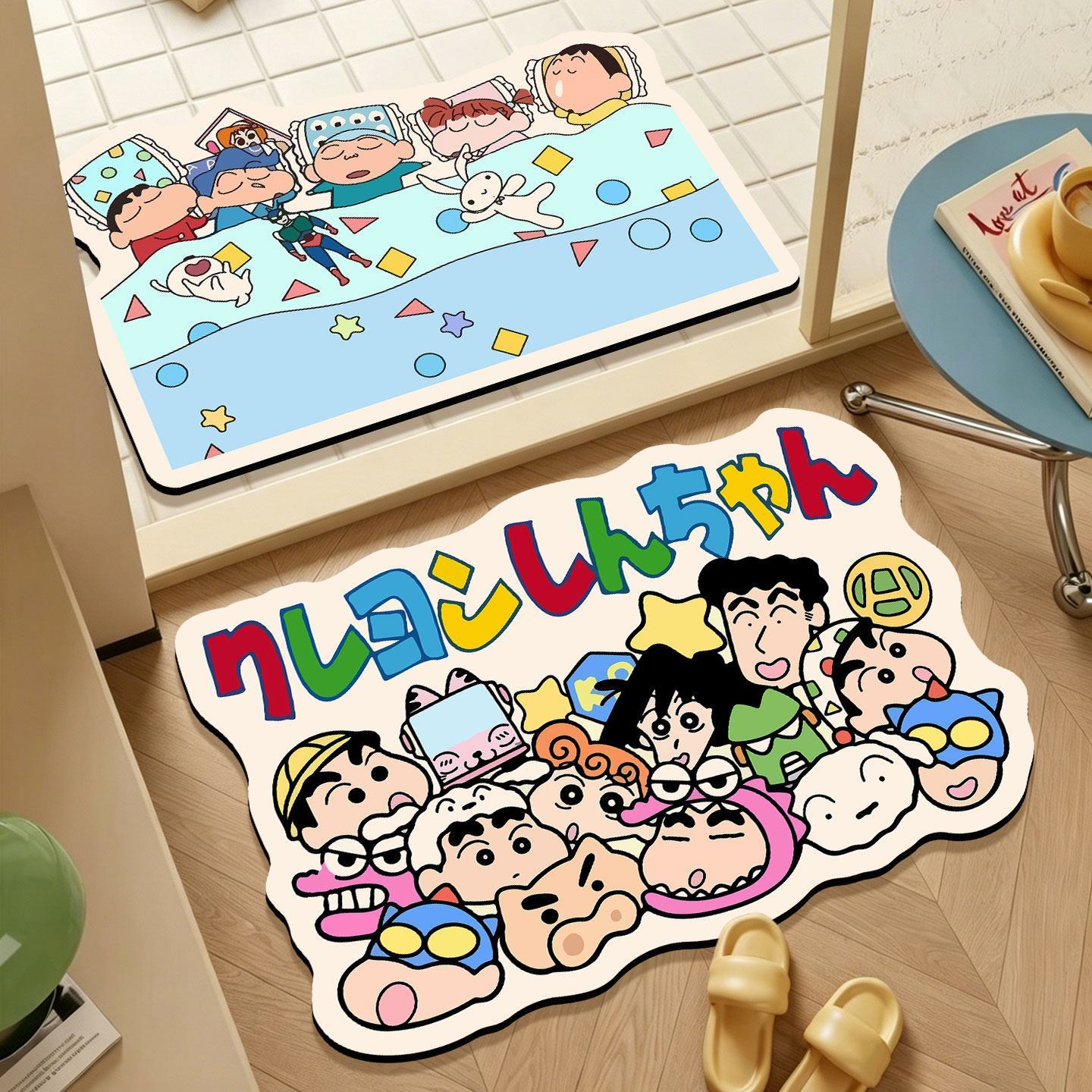 Home Goods Bathroom Mats - Keset Kamar Mandi Crayon Shin-chan, Karpet