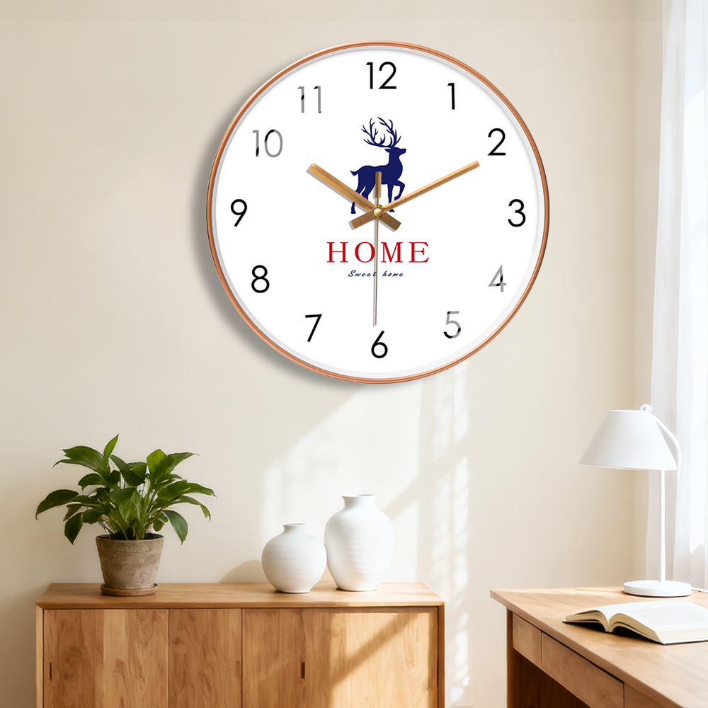 Home Bathroom Design Simple - Jam Dinding Elegan Baru Motif Rusa