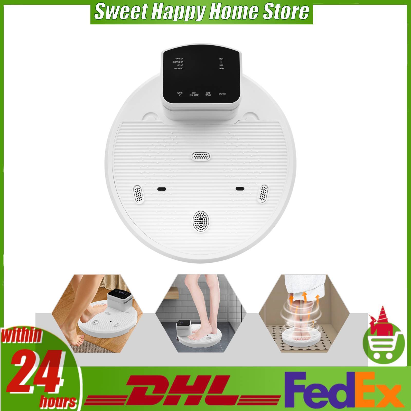 Home Bathroom Hand Dryer - Pengering Tubuh Pintar 1400W Tanpa Sentuhan