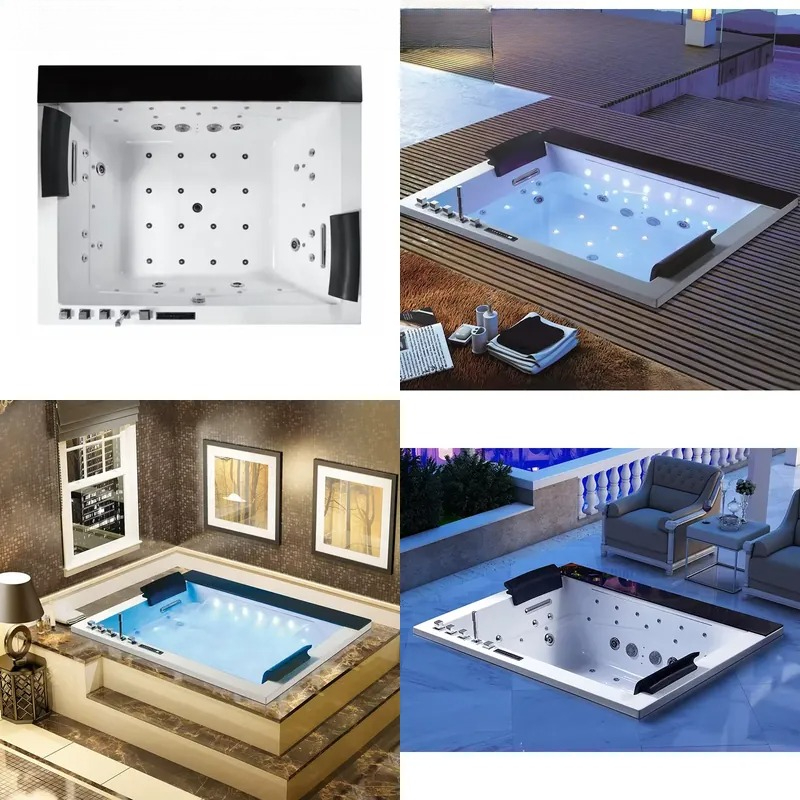 Home Bathroom Jacuzzi - Bak Mandi Jacuzzi Ganda dengan Kontrol