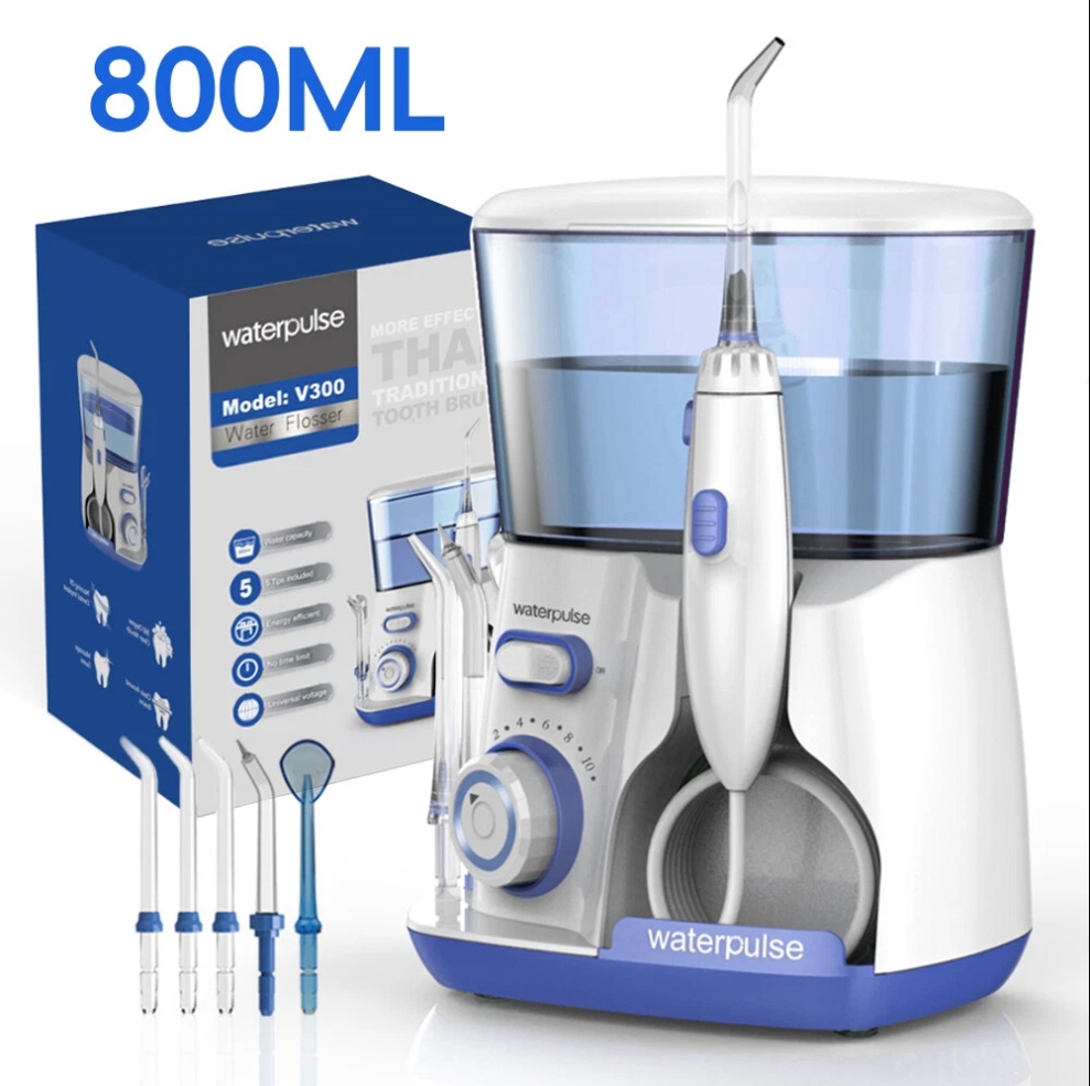 Home Bathroom Cleaning Machine - Waterpulse V300 800Ml Flosser Air Listrik