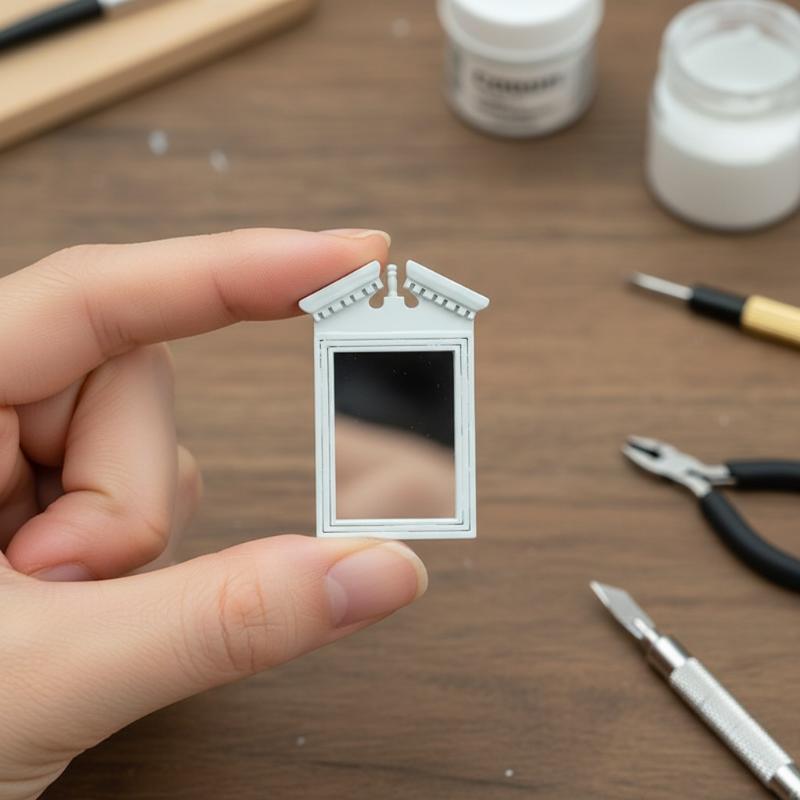 Home Bathroom Scales - Model Kamar Mandi Rumah Boneka Cermin