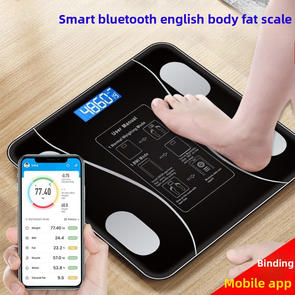 Home Bathroom Scales - Timbangan Tubuh & Lemak Elektronik Pintar
