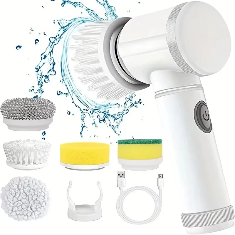 Home Bathroom Cleaning Machine - Pembersih Putar Tanpa Kabel Baru, Elektrik,
