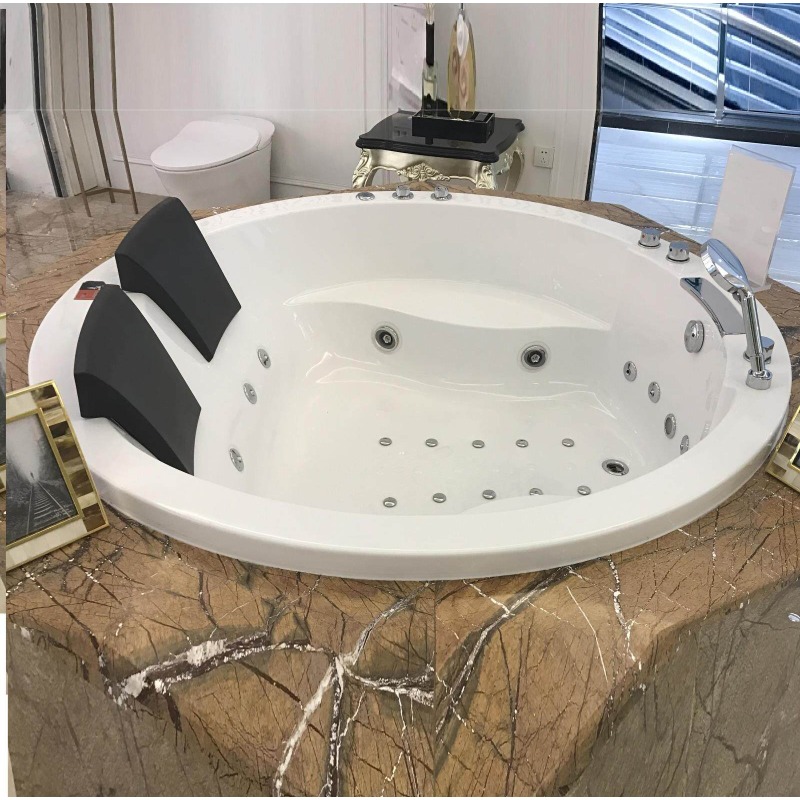 Kolam Jacuzzi Akrilik Bulat 1, - Home Bathroom Jacuzzi ulasan dan harga