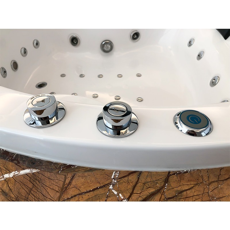 Kolam Jacuzzi Akrilik Bulat 1, - Home Bathroom Jacuzzi ulasan dan harga