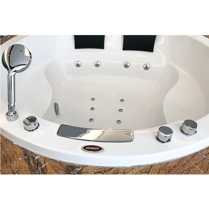 Kolam Jacuzzi Akrilik Bulat 1, - Home Bathroom Jacuzzi ulasan dan harga