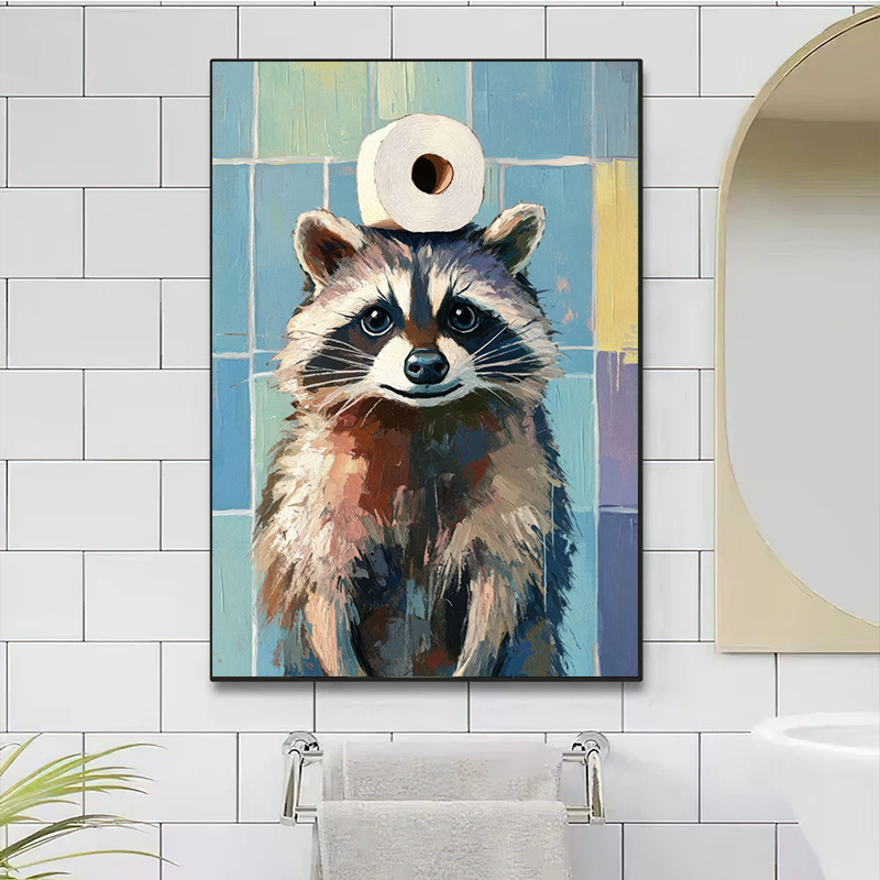 1 Buah Poster Hewan Tanpa Bing - Home Bathroom Wallpaper ulasan dan harga