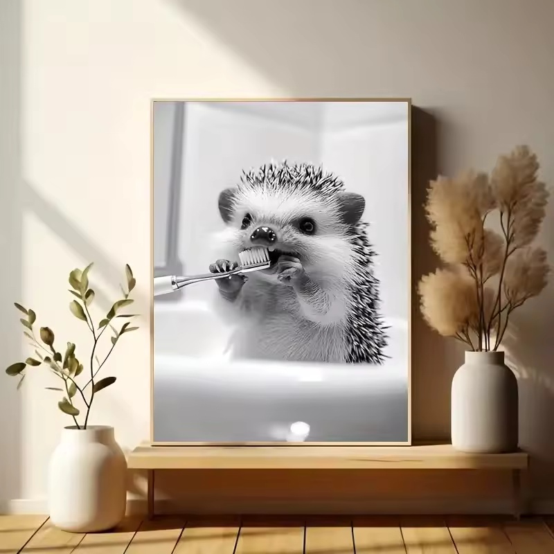 Poster Lukisan Kanvas Kertas T - Home Bathroom Wallpaper ulasan dan harga