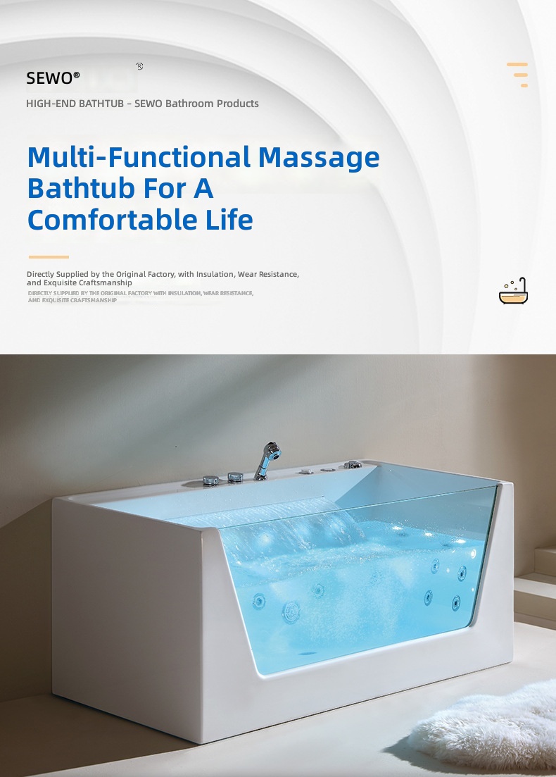 Bak Mandi Pijat Akrilik, Bak M - Home Bathroom Jacuzzi ulasan dan harga