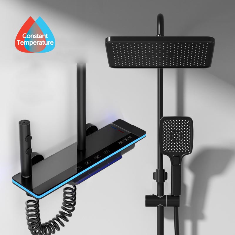 Keran Pancuran dengan lampu, s - Home Bathroom Glass ulasan dan harga