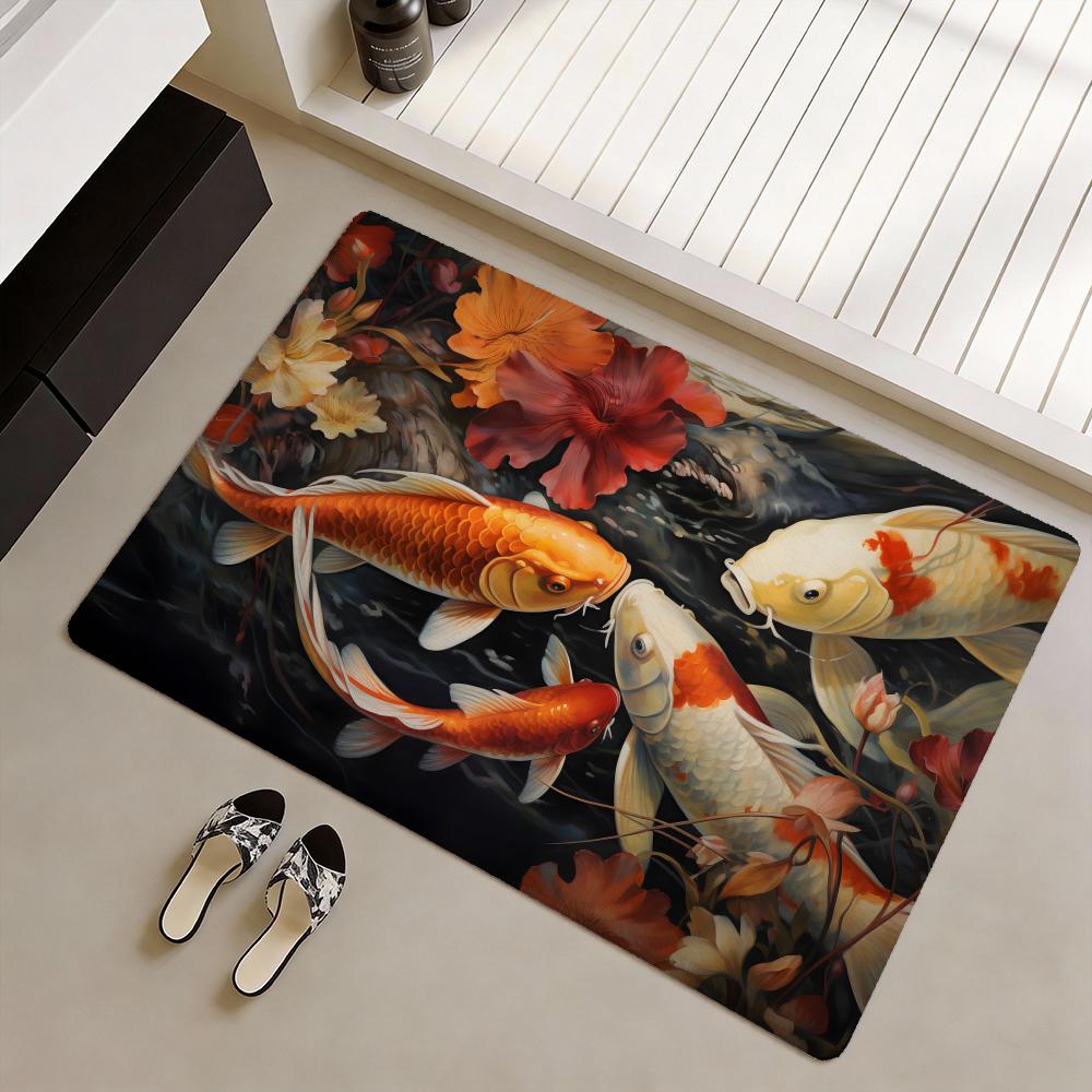 Karpet Lantai Ikan Koi yang me - Home Goods Bathroom Mats ulasan dan harga
