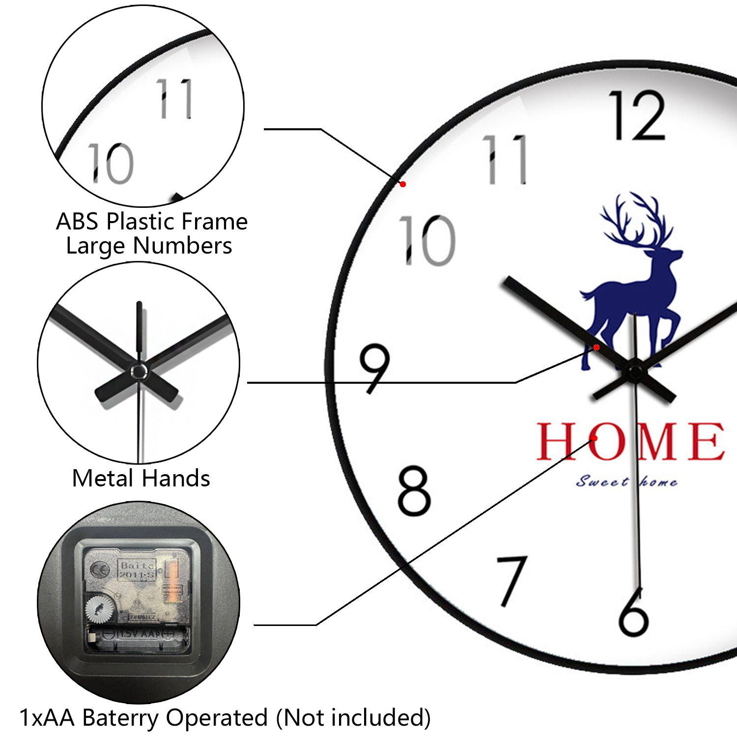 Jam Dinding Elegan Baru Motif  - Home Bathroom Design Simple ulasan dan harga