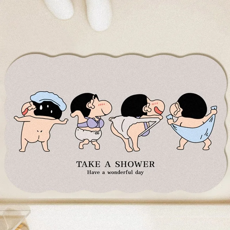 Tikar lantai kartun lucu, kray - Home Goods Bathroom Mats ulasan dan harga