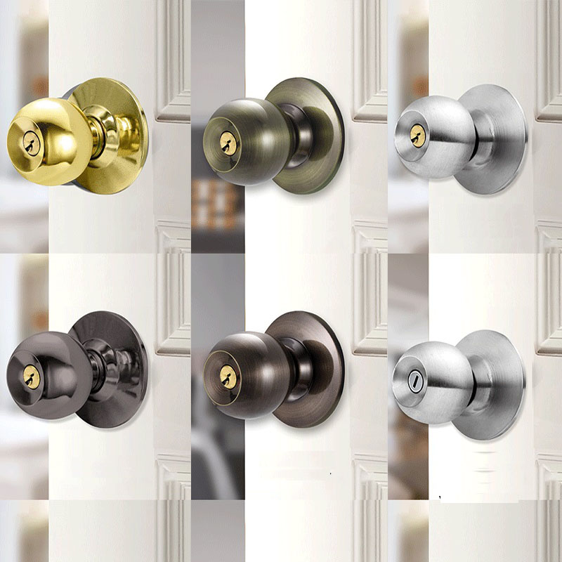 Kenop pintu bulat bahan Aloi a - Home Bathroom Lock ulasan dan harga