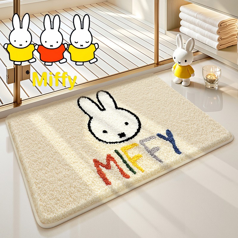 Kawaii Miffy Keset Lantai Lucu - Home Goods Bathroom Mats ulasan dan harga