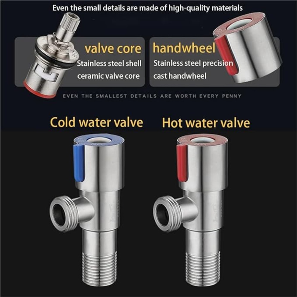 Katup Masuk Panas Dingin Baja  - Home Bathroom Water Heater ulasan dan harga
