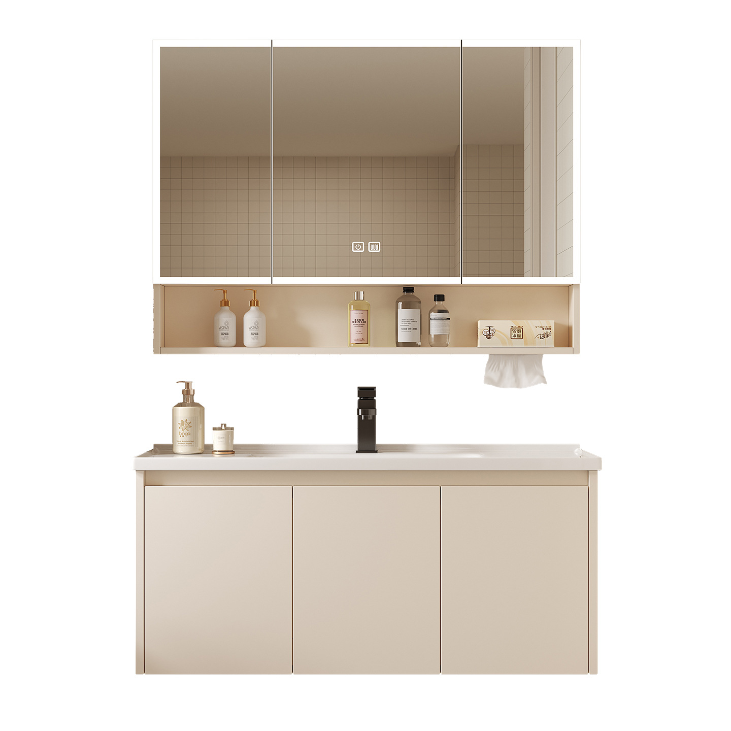 Kabinet Cermin Penyimpanan Pin - Home Bathroom Wallpaper ulasan dan harga