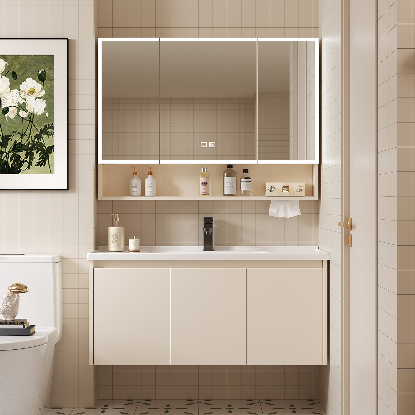 Kabinet Cermin Penyimpanan Pin - Home Bathroom Wallpaper ulasan dan harga
