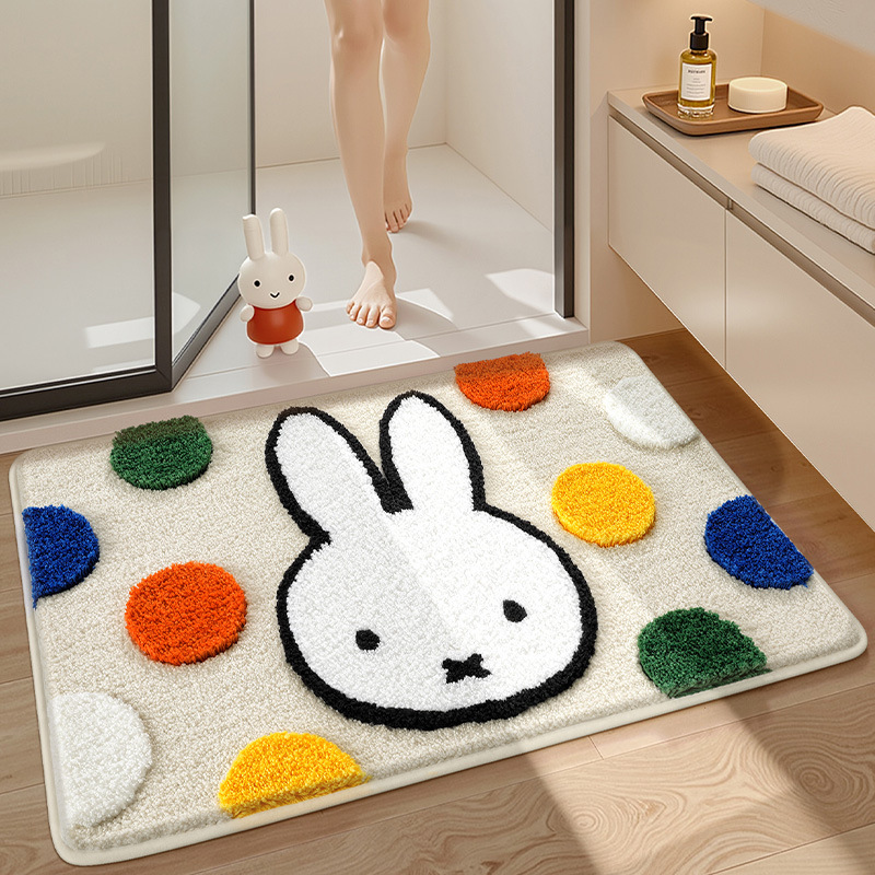 Kawaii Miffy Keset Lantai Kart - Home Goods Bathroom Mats ulasan dan harga