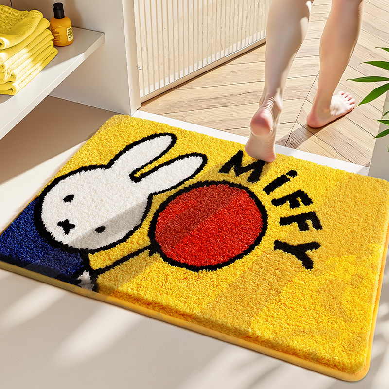 Kawaii Miffy Keset Lantai Kart - Home Goods Bathroom Mats ulasan dan harga