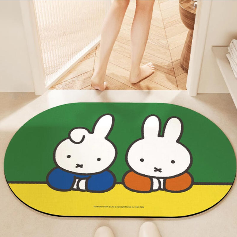 Miffy Tikar Lantai Anti Selip  - Home Goods Bathroom Mats ulasan dan harga