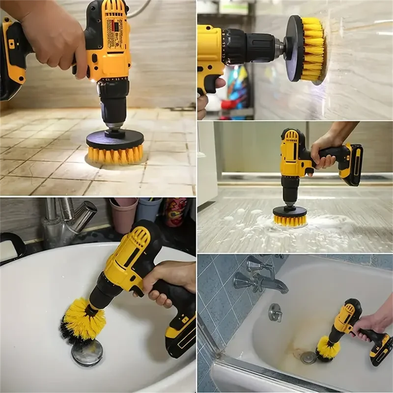 3 pcs/set set sikat bor alat p - Home Bathroom Cleaning Machine ulasan dan harga