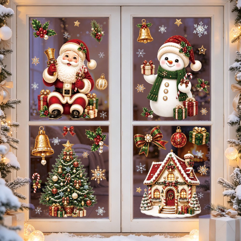 Stiker Jendela Natal 2027, Sti - Home Bathroom Wallpaper ulasan dan harga