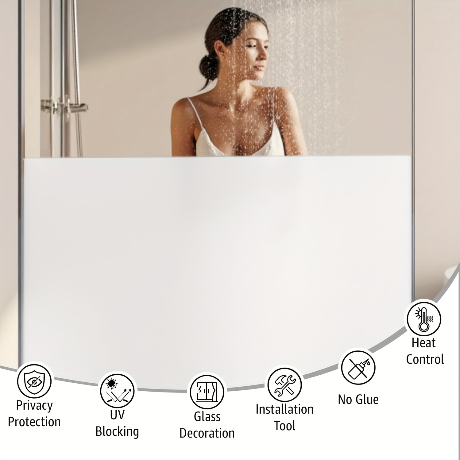 Film Jendela Privasi Berwarna  - Home Bathroom Glass ulasan dan harga