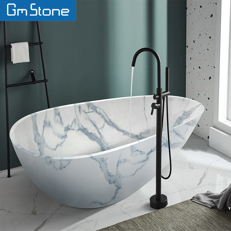 Bak Mandi Biru Putih Tekstur P - Home Bathroom Jacuzzi ulasan dan harga