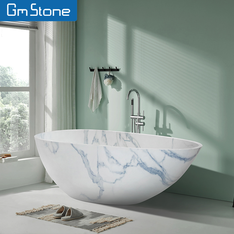 Bak Mandi Biru Putih Tekstur P - Home Bathroom Jacuzzi ulasan dan harga