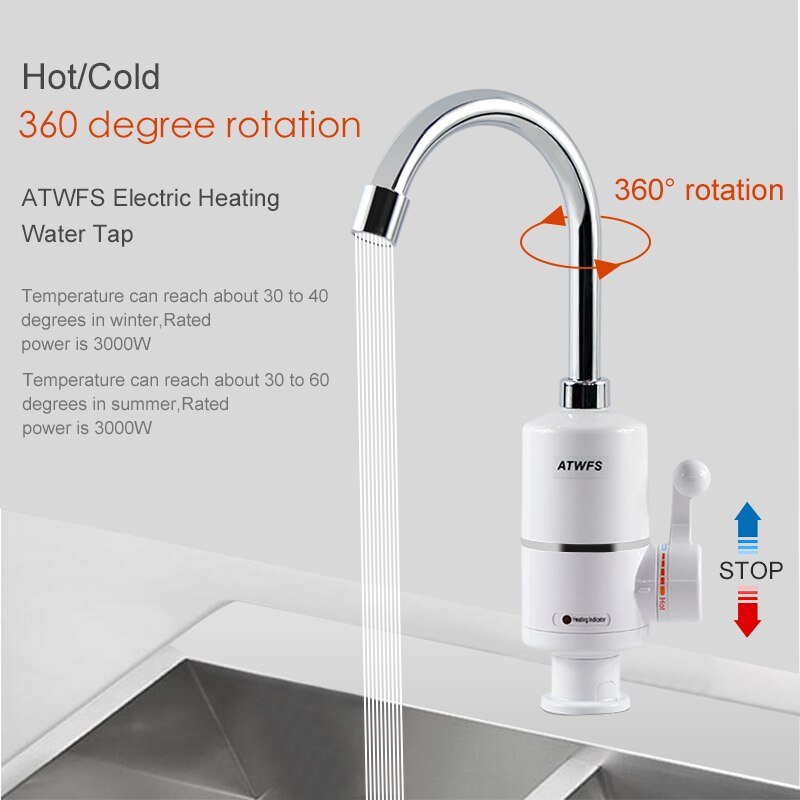 ATWFS pemanas air elektrik ter - Home Bathroom Water Heater ulasan dan harga