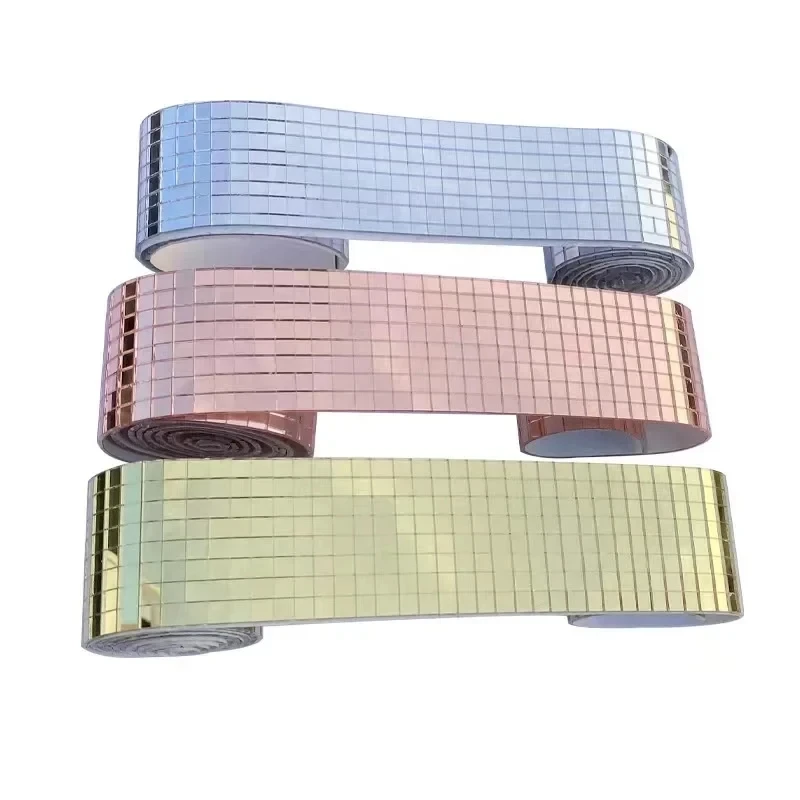 Stiker Mosaik Cermin Mini Pers - Home Bathroom Glass ulasan dan harga