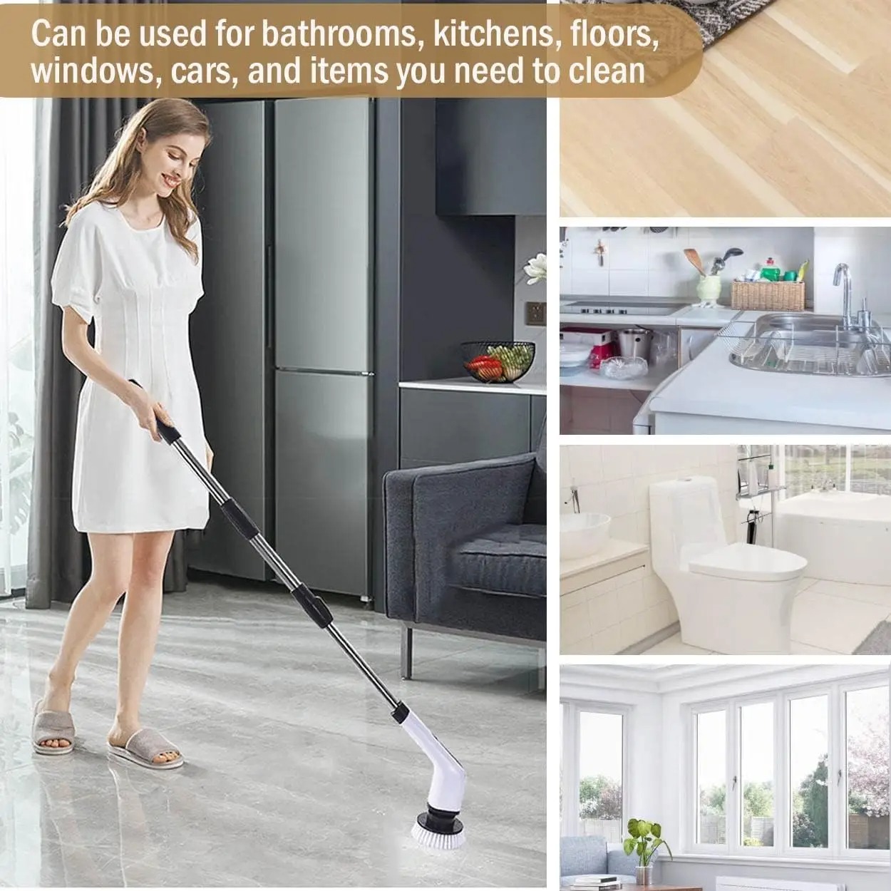 Sikat Pembersih Elektrik Tanpa - Home Bathroom Cleaning Machine ulasan dan harga