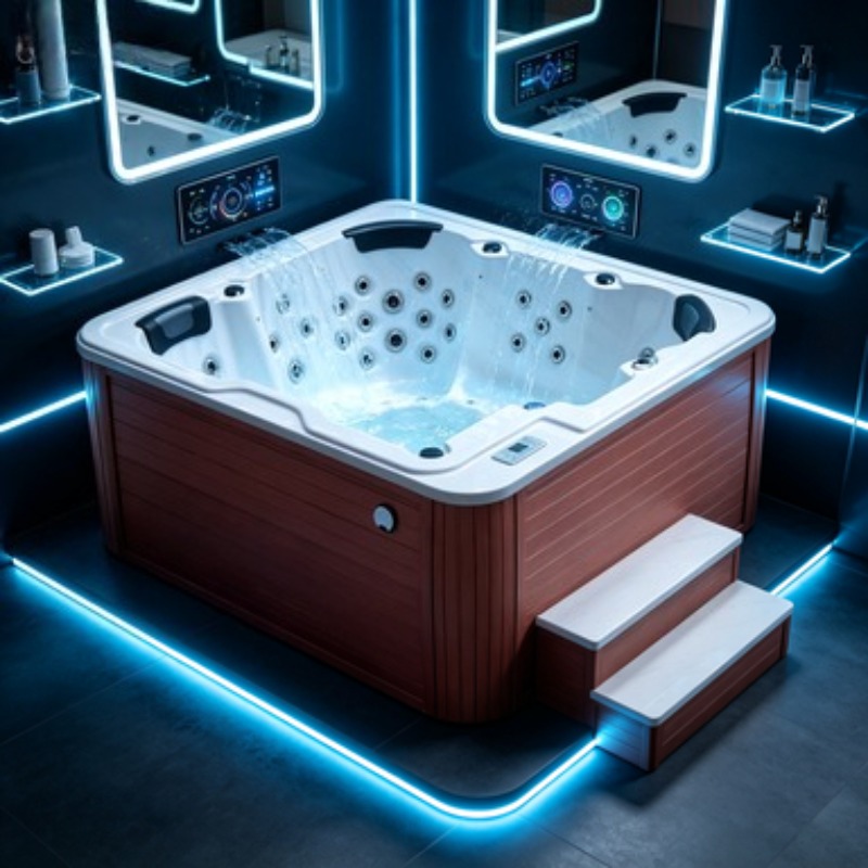 Bak Mandi Air Panas Whirlpool  - Home Bathroom Jacuzzi ulasan dan harga