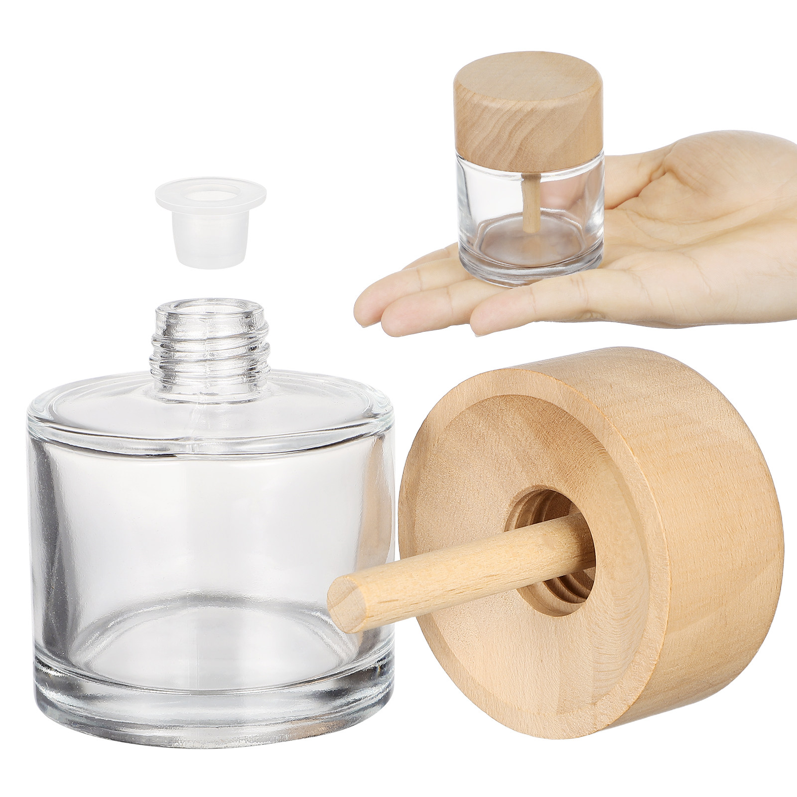 2 buah botol diffuser kaca 50m - Home Bathroom Glass ulasan dan harga