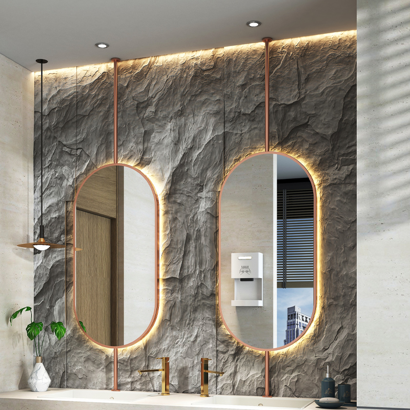 Cermin Gantung Oval Ukuran 60x - Home Bathroom Glass ulasan dan harga