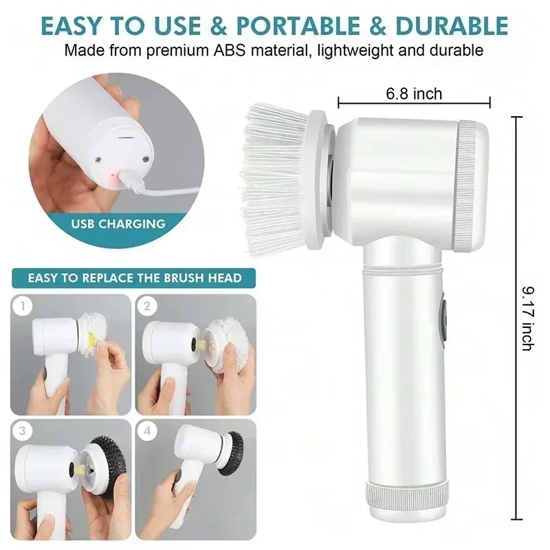 Pembersih Putar Tanpa Kabel Ba - Home Bathroom Cleaning Machine ulasan dan harga
