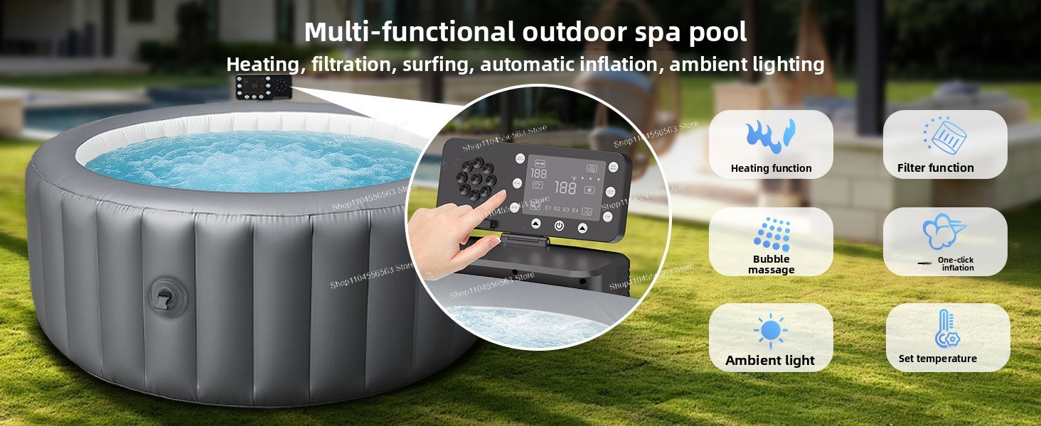 Kolam SPA Tiup, Jacuzzi Tiup,  - Home Bathroom Jacuzzi ulasan dan harga